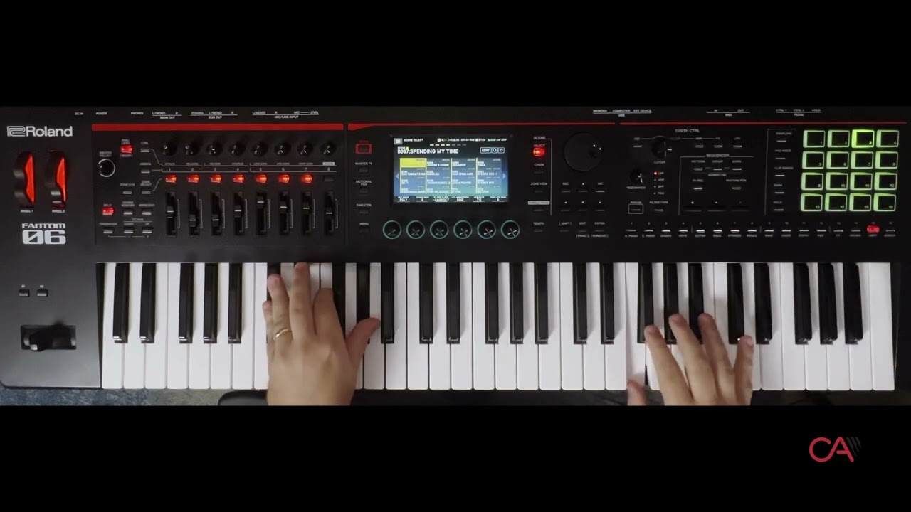 Roland Fantom 0 - Spending My Time (Roxette) - Keyboard Cover with Custom Sounds