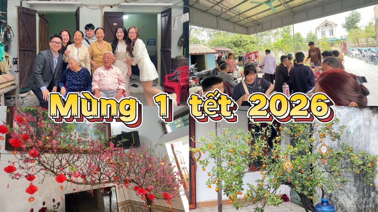 Rủ ông bà nội quay trend và lịch trình đi chúc tết ở quê 2 bên nội ngoại. Tết 2026 ( 17/2/2026 )