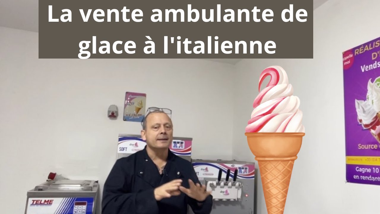 La vente ambulante de glace à l'italienne