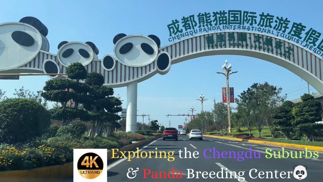 Exploring the Chengdu Suburbs and City 成都市郊漫游 4K  #china #chengdu #drivingsimulator