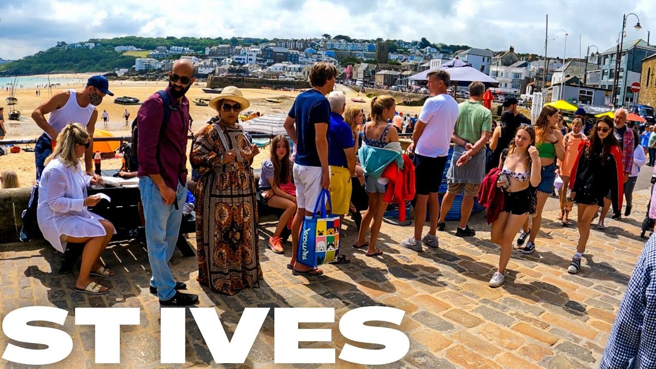 A walk through St IVES - England - Town Centre