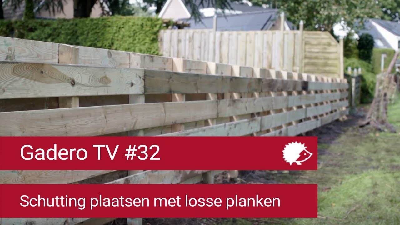 #32 Schutting plaatsen van losse planken