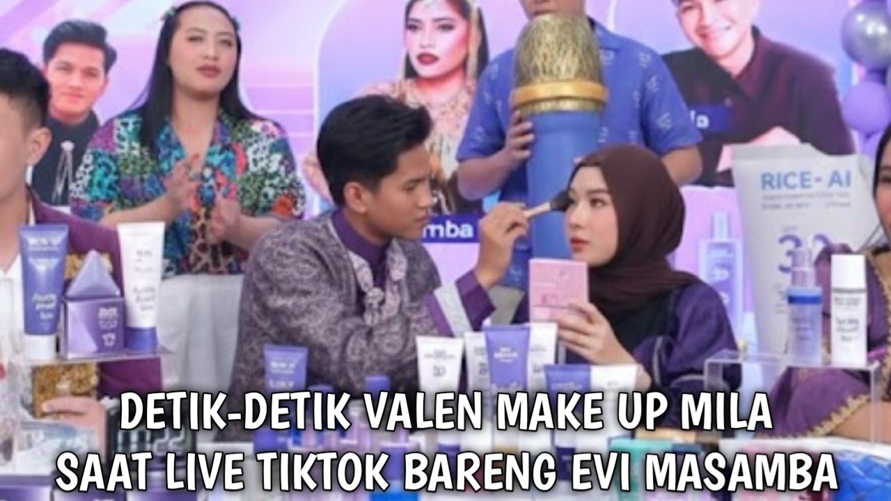 Live tiktok!!detik² Valen Make Upin Mila saat live tiktok bareng Evi masamba,penonton baper maksimal