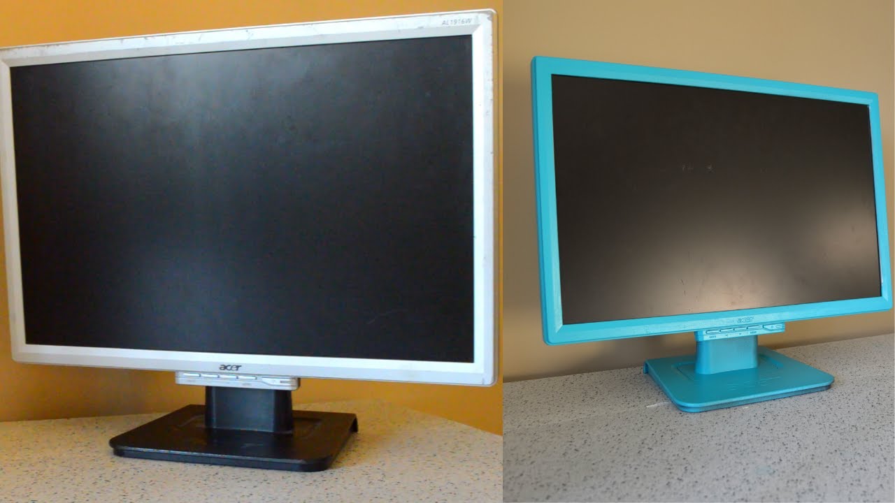 How To Spray Paint Computer Monitor DIY - 2020 Guide