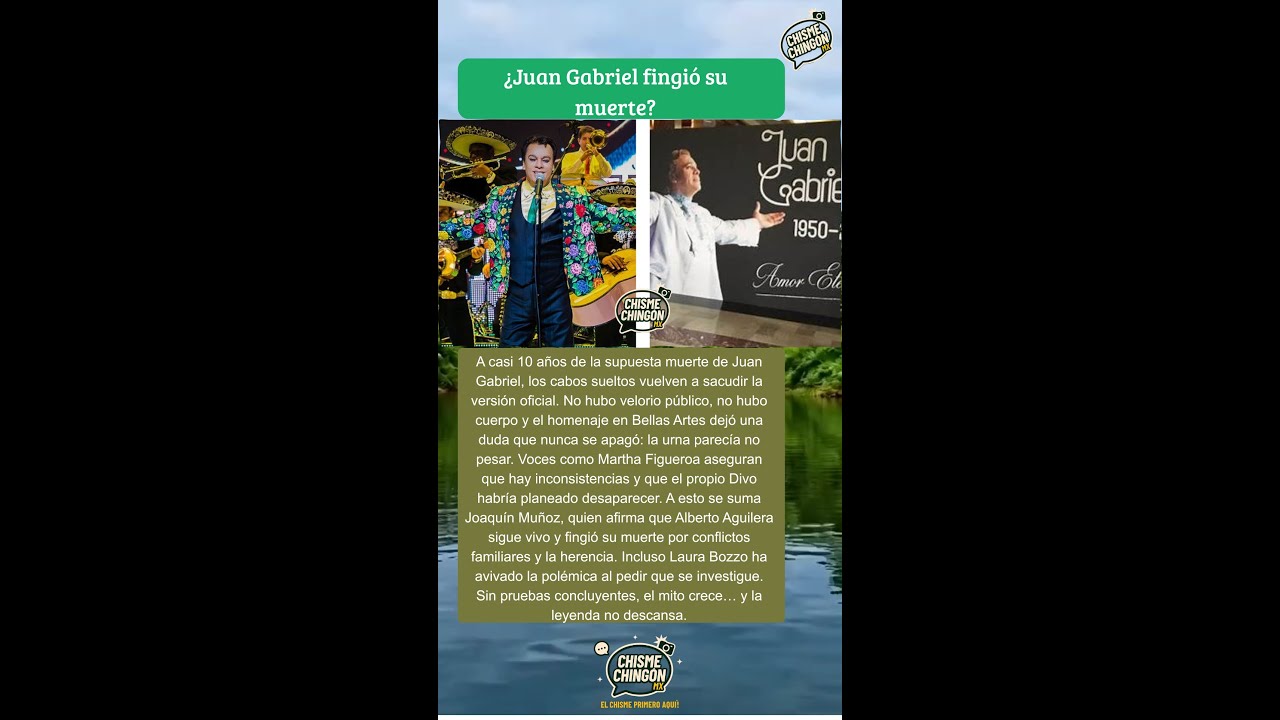 ¿Juan Gabriel fingió su muerte? Cabos sueltos reavivan el mito 