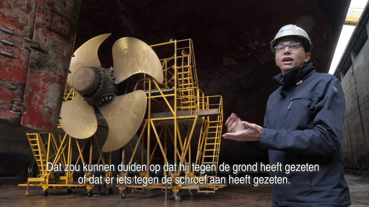 De dokbeurt van een schip bij Damen Shiprepair (reportage Onze Haven 2021)
