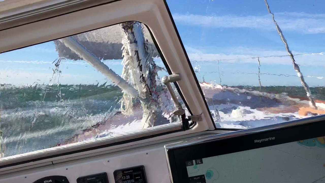 Hallberg-Rassy 57 sailing in rough weather