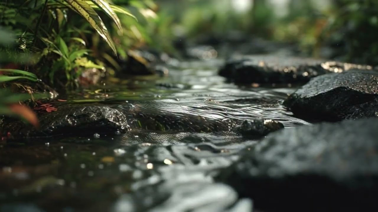 Flowing Water ASMR • Soft Ambient Music for Deep Relaxation