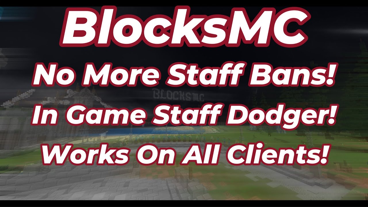 HackUtils | BlocksMC In-Game Staff Dodger | Become Immune To Staff Bans Today!