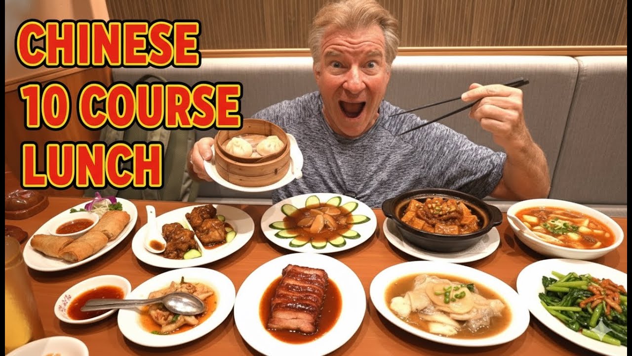 КИТАЙСКАЯ ЕДА &mdash; УДИВИТЕЛЬНАЯ И ДЁШЕВАЯ: ОБЕД ИЗ 10 БЛЮД ~ Eric Meal Time #1036