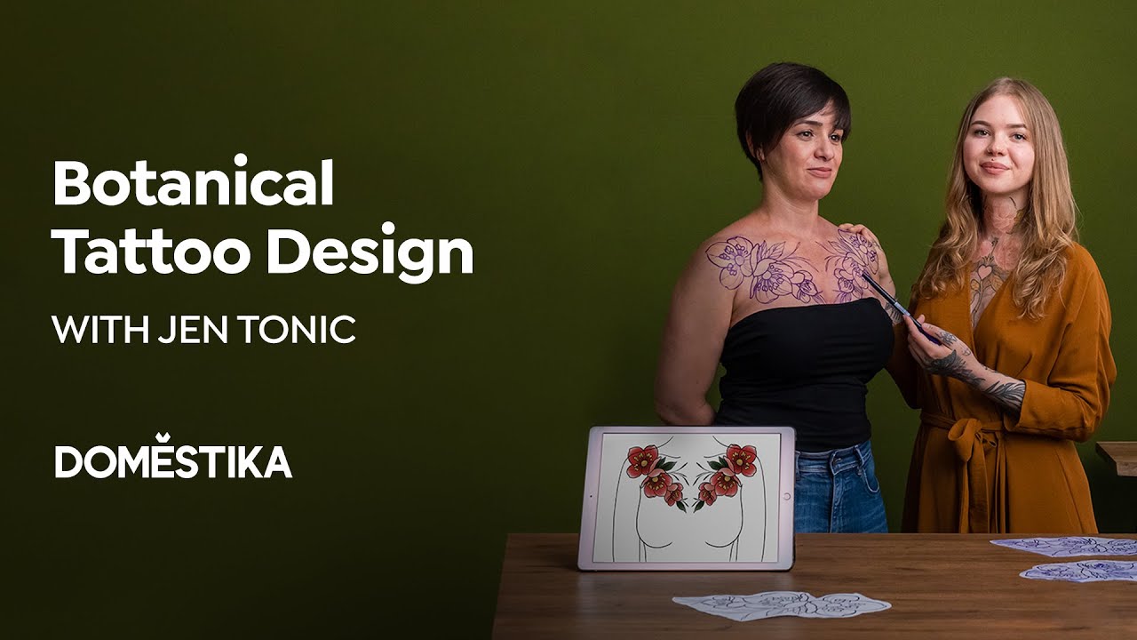 DISEÑO de TATUAJES botánicos con PROCREATE - Curso Online de Jen Tonic | Domestika