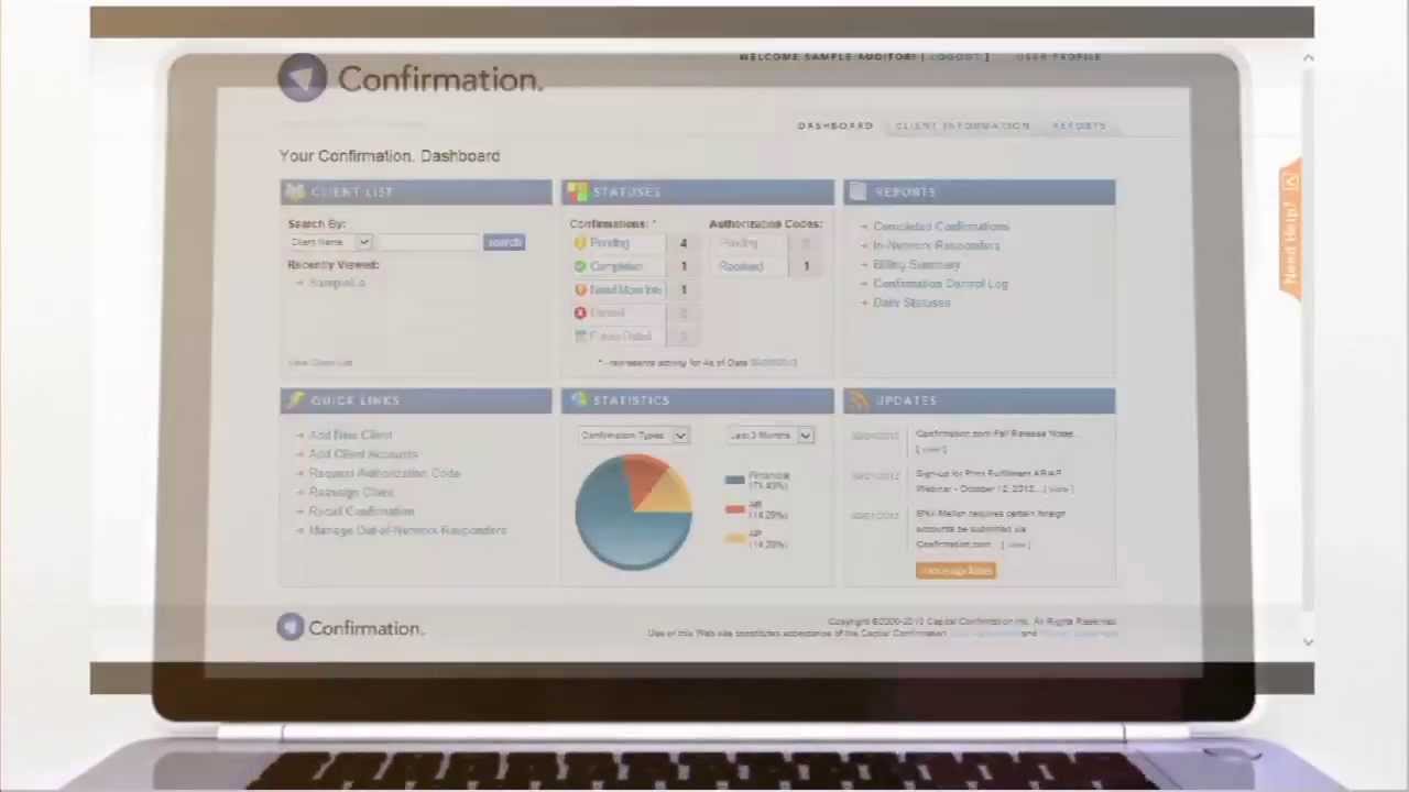 Confirmation com Client Video