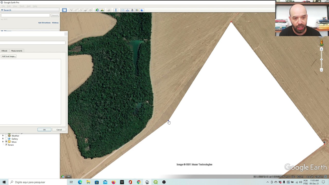 Gerar um polígono de contorno no Google Earth e inserir no QGIS