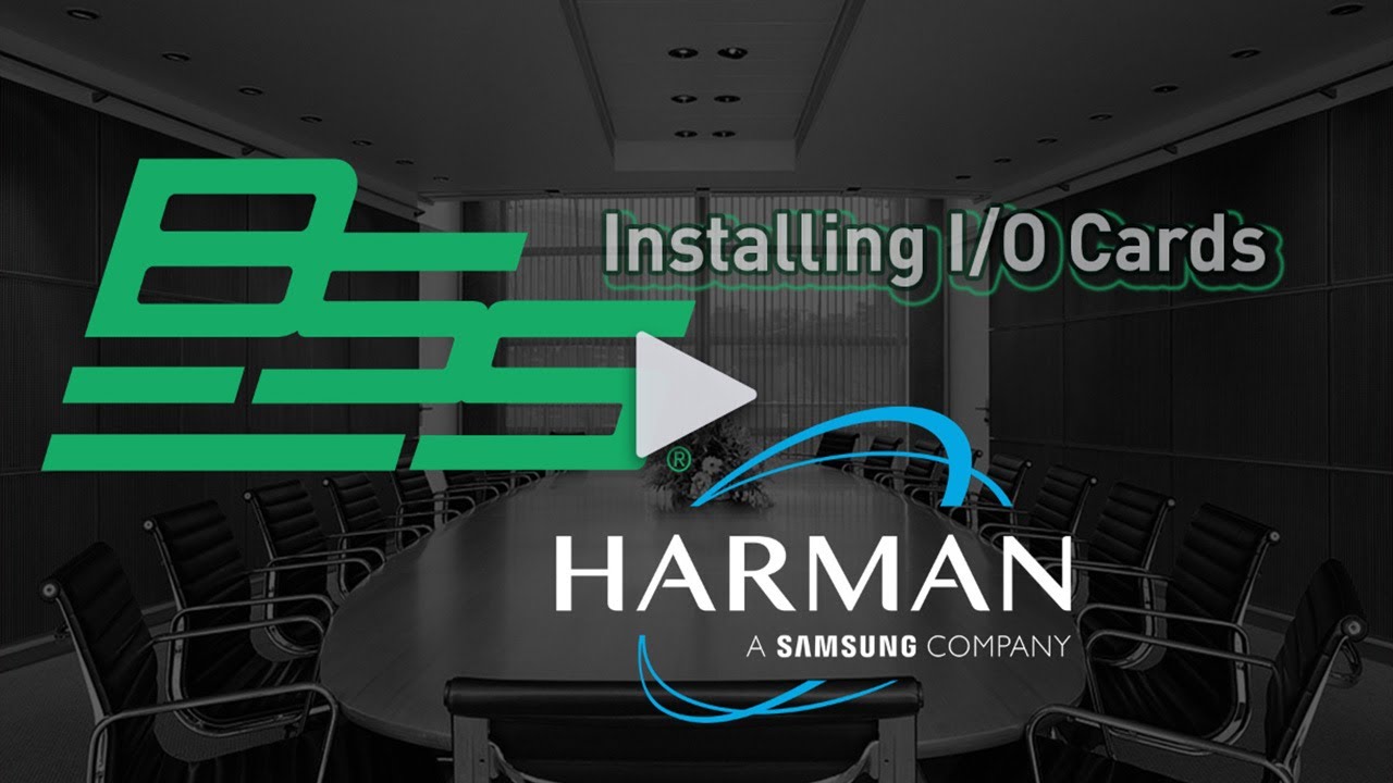 BSS | Installing I/O Cards with Soundweb London Hardware