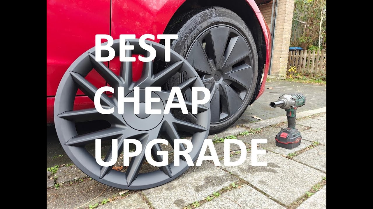 Cheap solution for damaged Tesla Model 3 wheels. Upgrade your look for under $100