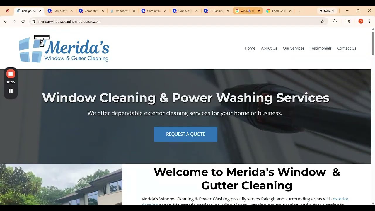 Merida's Window & Gutter Cleaning Raleigh NC