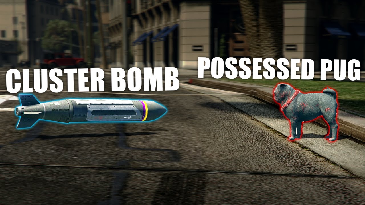 What Would Happens If Cute Dogo Meet The Cluster Bomb? Weird Result | GTA 5 Online Halloween Event