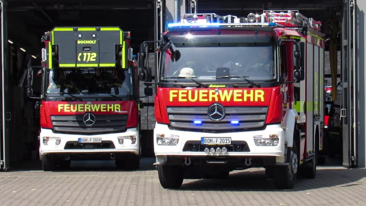 FEUERWEHR BOCHOLT - Feuerwehr und Rettungswagen dringend im Einsatz in Bocholt