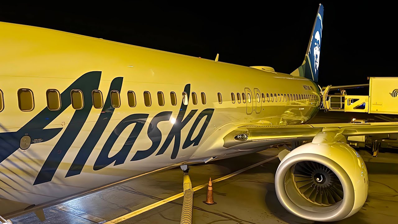!! FANTASTIC 737-800 FIRST CLASS KONA-ANCHORAGE ALASKA AIRLINES !!