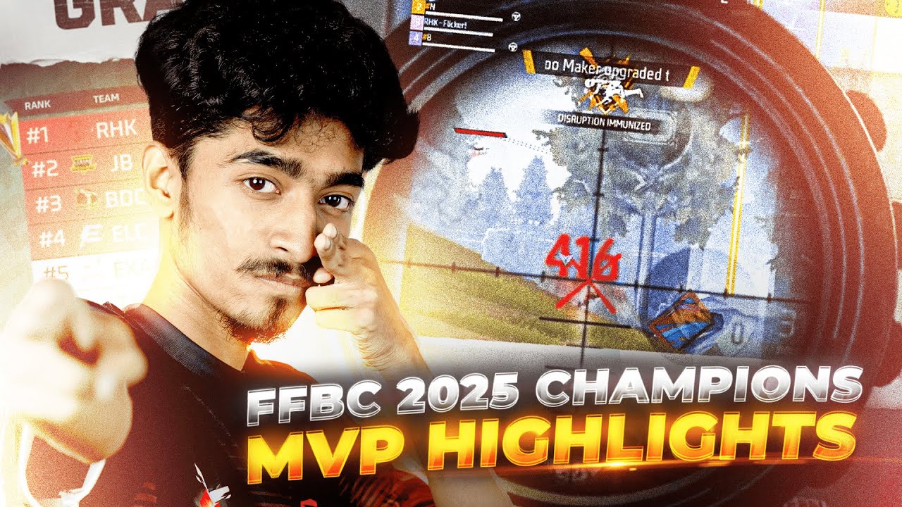 FFBC 2025 Champion Highlights | MVP Flicker POV 🏆🔥 | TEAM RHK |