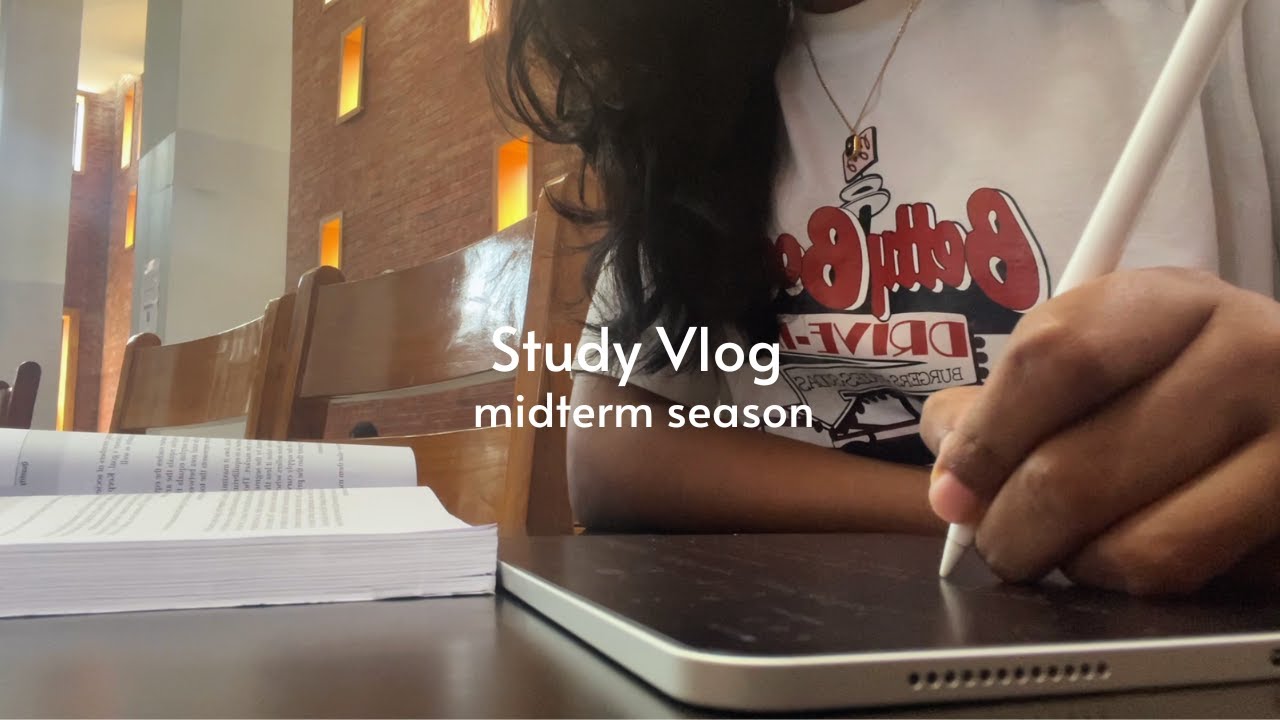 STUDY VLOG | prepping for midterms, note-taking & libraries