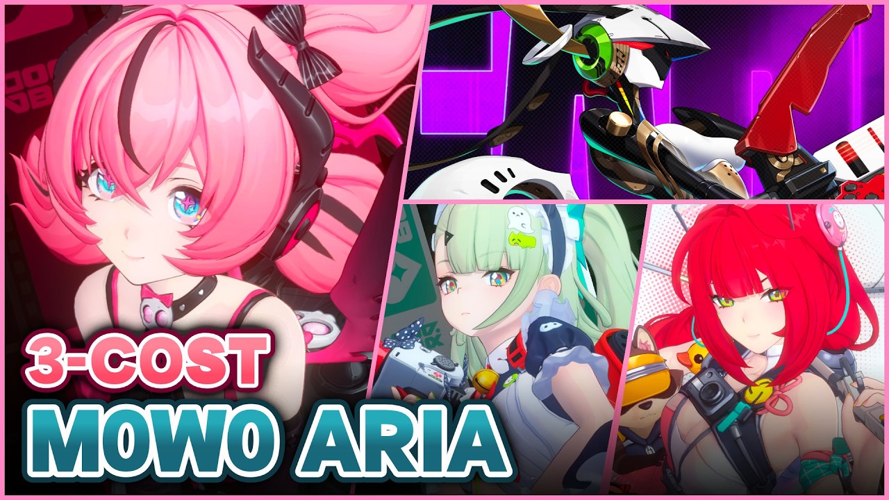 M0W0 Aria Showcase (3 Cost Team) | No Signature W-Engines | Zenless Zone Zero