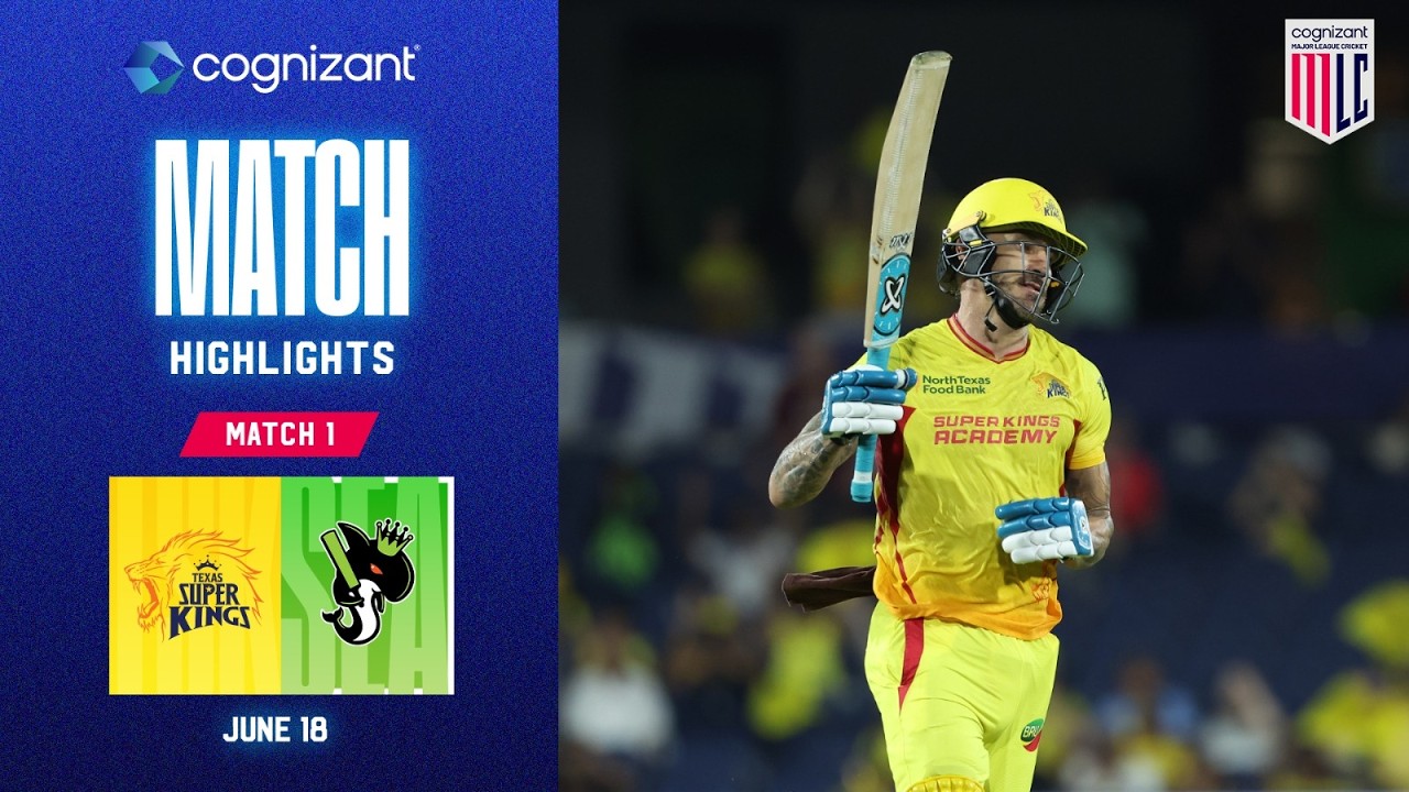 Cognizant Match Highlights | Texas Super Kings vs Seattle Orcas | Match #1 | MLC 2026