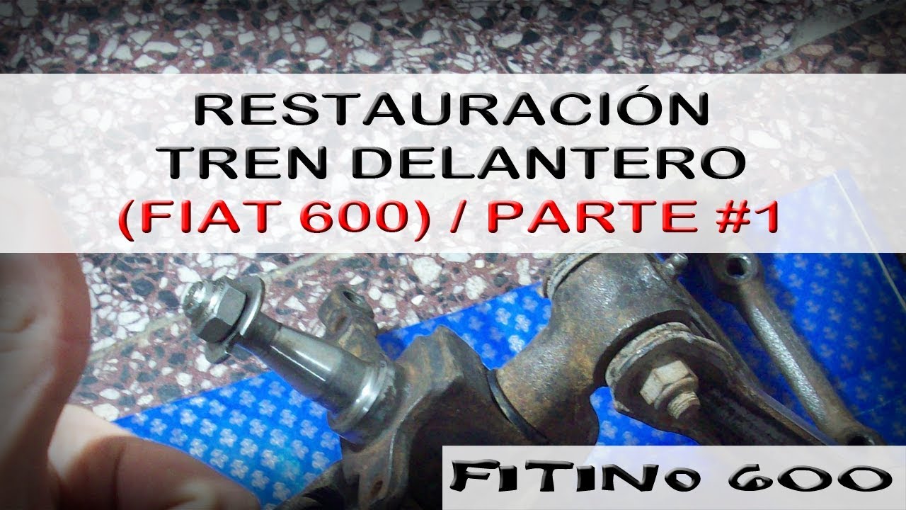 Limpieza restauración tren delantero / Fitino600 #Fiat600 #trendelantero