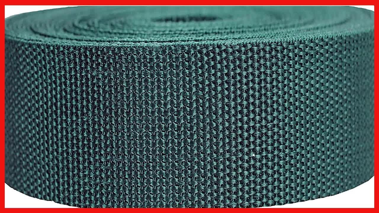 Strapworks Heavyweight Polypropylene Webbing - Heavy Duty Poly Strapping for Outdoor DIY Gear Repair