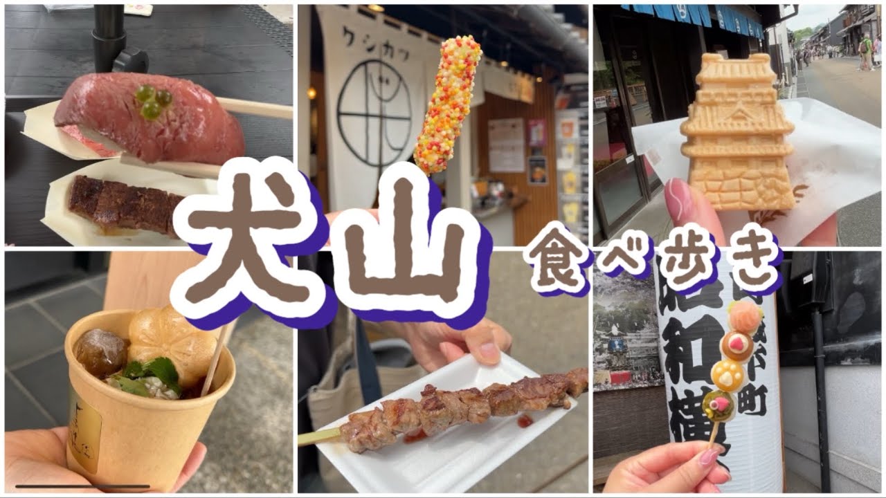 【食べ歩き】犬山【愛知】名古屋駅から電車なら30分！犬山城下町で食べ歩き満喫