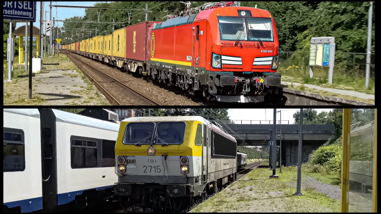 29 Freight Trains & Transfer Compilation in 24 Minutes at Mortsel (4K) 09-07-25