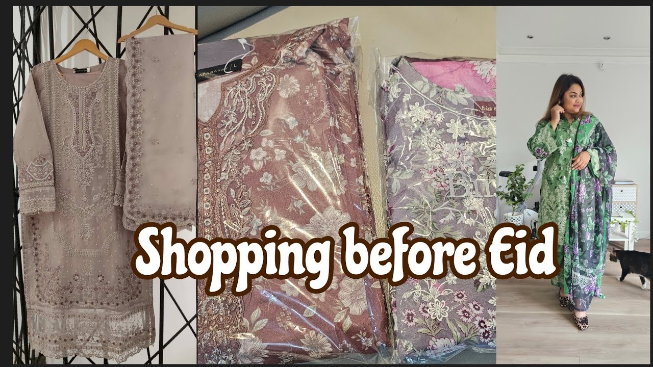 Eid shopping vlog | Eid gifts for family | Ilford Lane shopping vlog | Pakistani dresses shopping 🛍