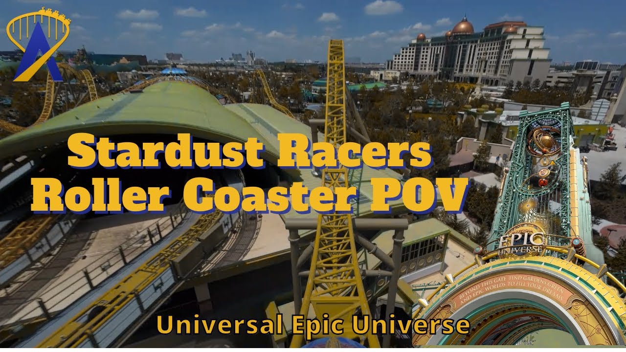Stardust Racers Roller Coaster POV at Universal Epic Universe