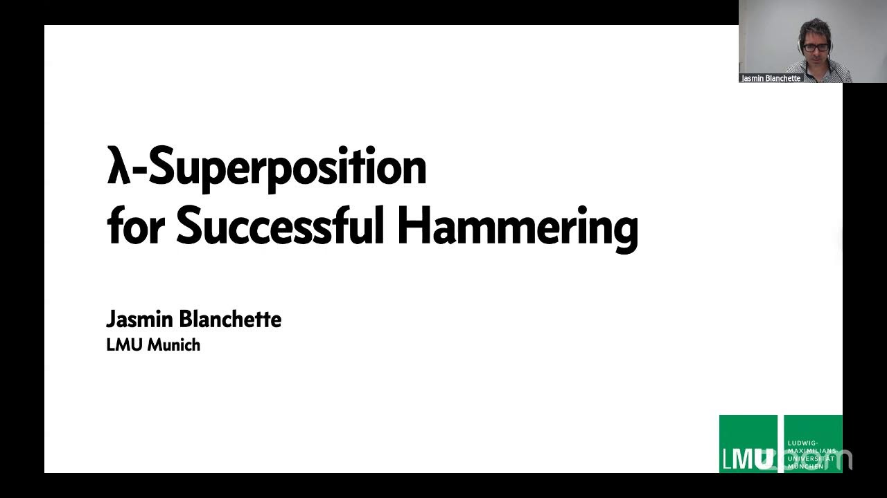 Jasmin Blanchette: Lambda-Superposition for Successful Hammering (06/11)