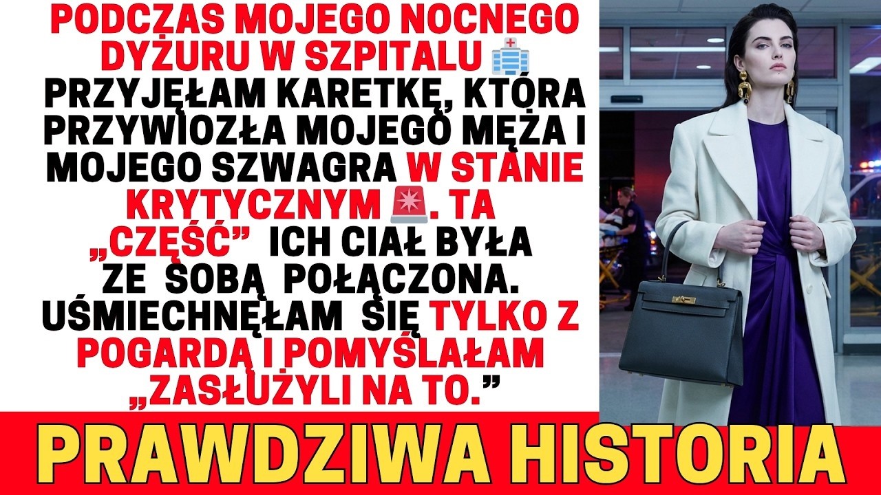 Podczas nocnego dyżuru w szpitalu 🏥 przyjęłam karetkę z moim mężem 🥶 i stanem mojego szwagra… 🚨