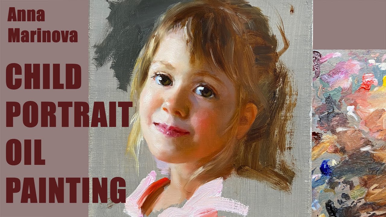 Alla Prima PORTRAIT. OIL PAINTING Demonstration. Anna Marinova. Анна Маринова