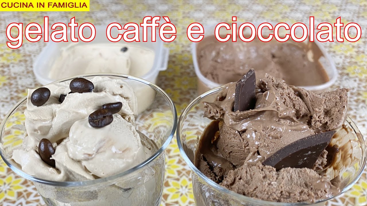GELATO FURBO FATTO IN CASA SENZA GELATIERA CIOCCOLATO E CAFFE'
