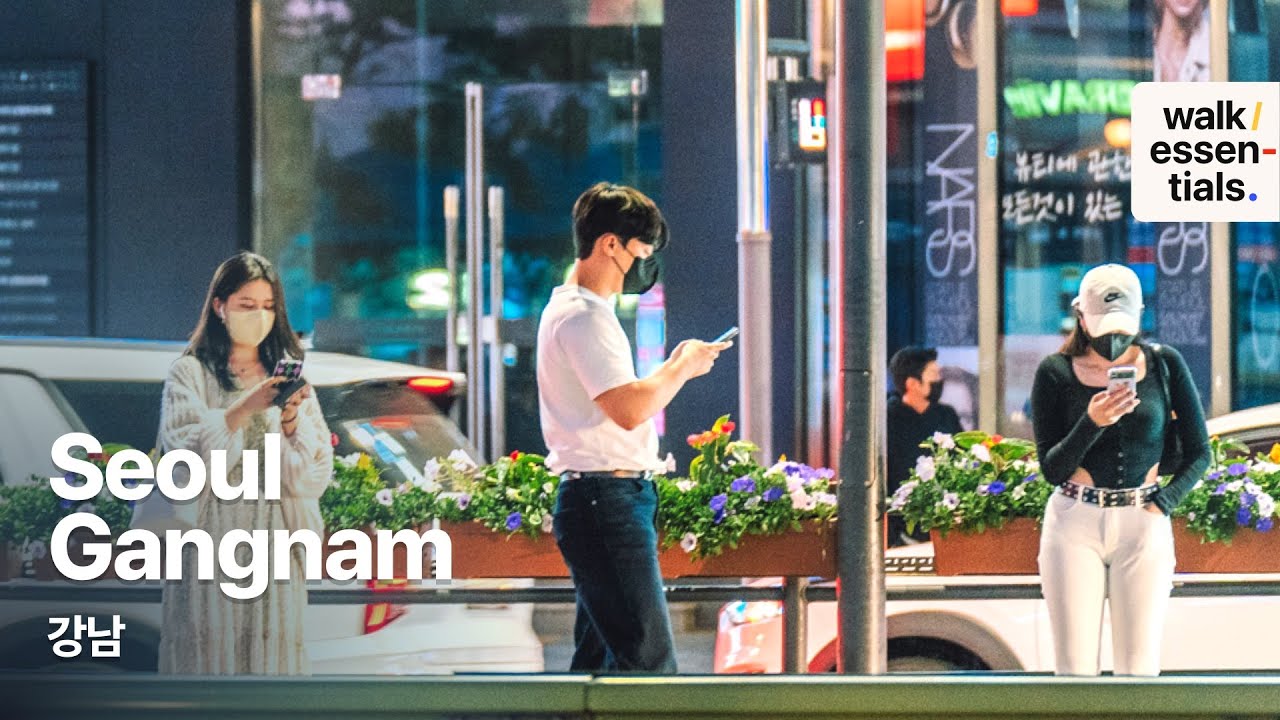 Walking Seoul, Gangnam and Nonhyeon City Night 🏙️ 4K ( Seoul, Korea ) 강남&논현
