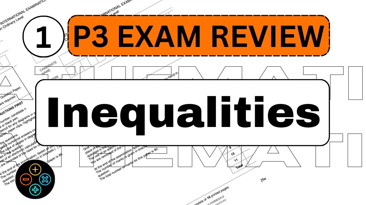 2023 : P3 EXAM COMPLETE REVIEW w/ Worksheet | Inequalities & Equations