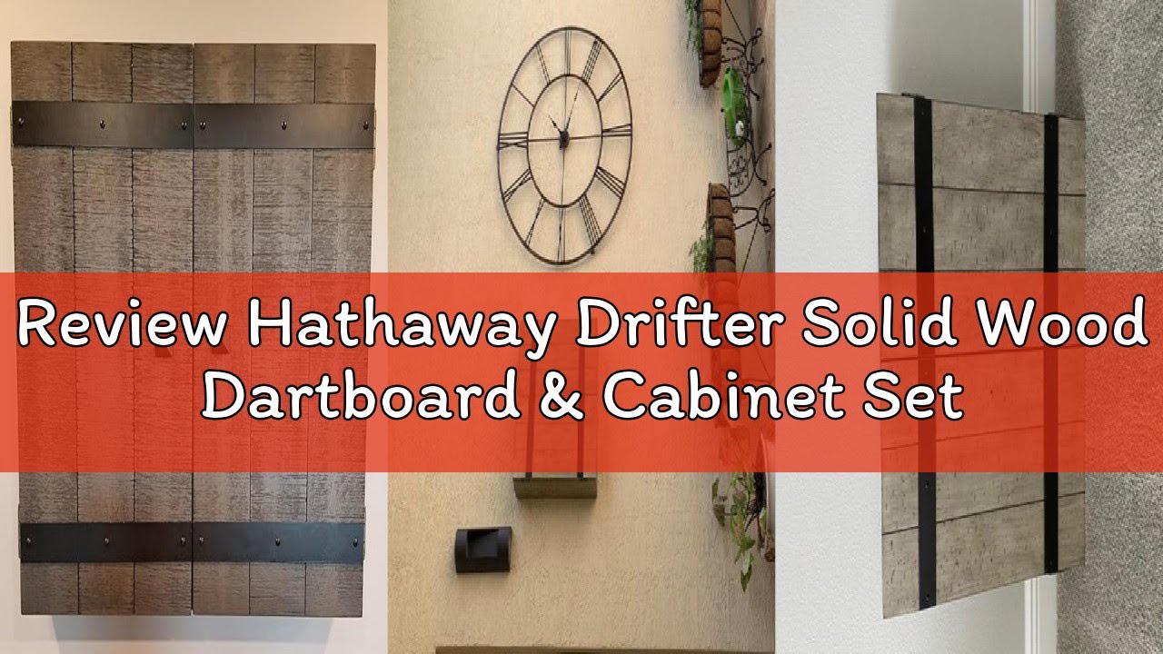 Review Hathaway Drifter Solid Wood Dartboard & Cabinet Set