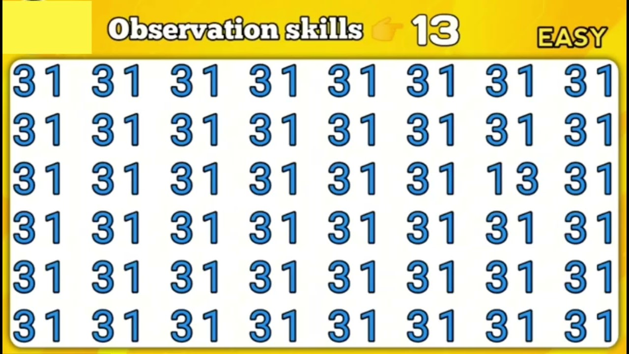 IF You Are Genius Then This Challenge Is For You/ Find The Ultimate Hidden Numbers !