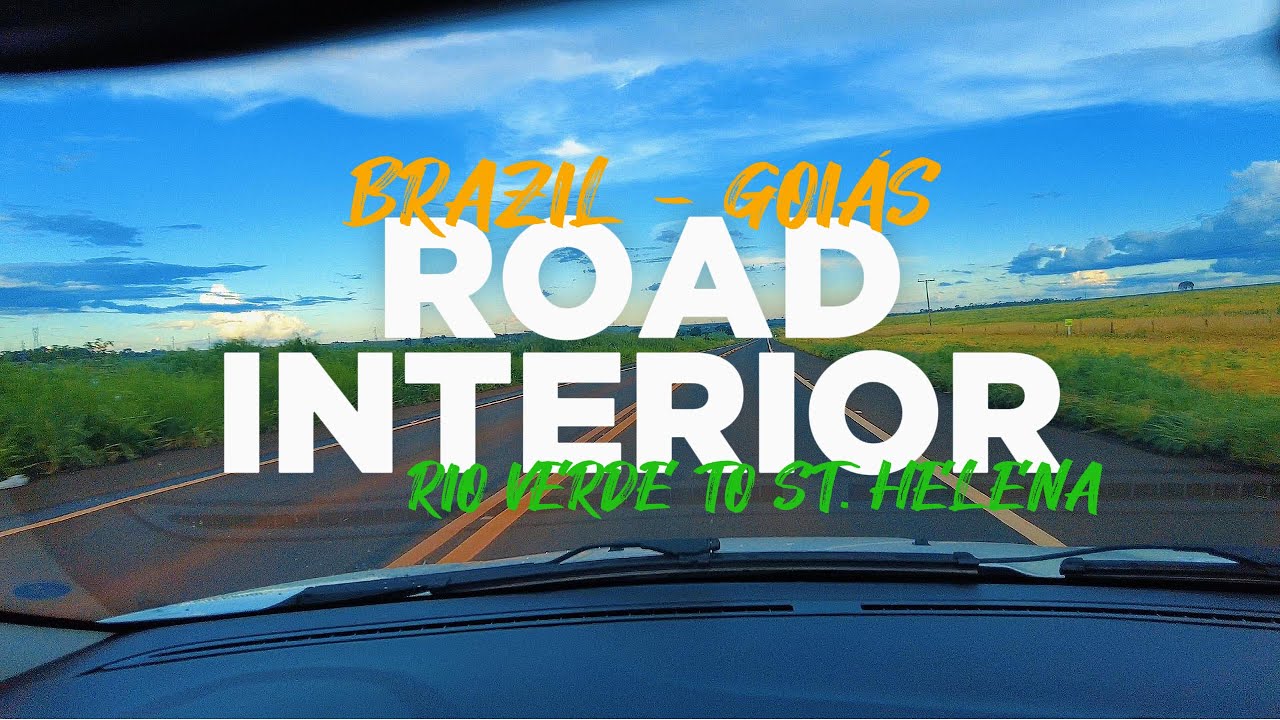 Brazil Road Trip 4K - Driving from Rio Verde to Santa Helena de Goiás [Pure Route]