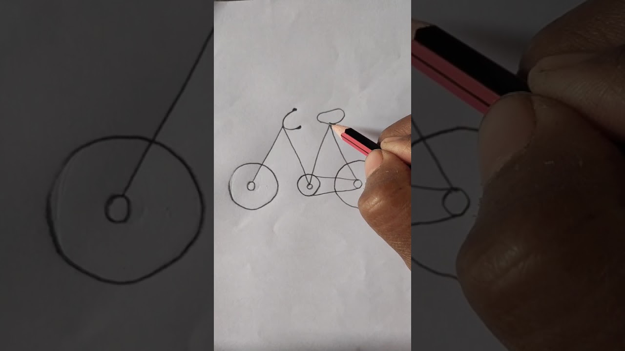 Bicycle Drawing |Easy Cycles Drawing |Drawing of Cycle with pencil drawing # cycle artist drawing#