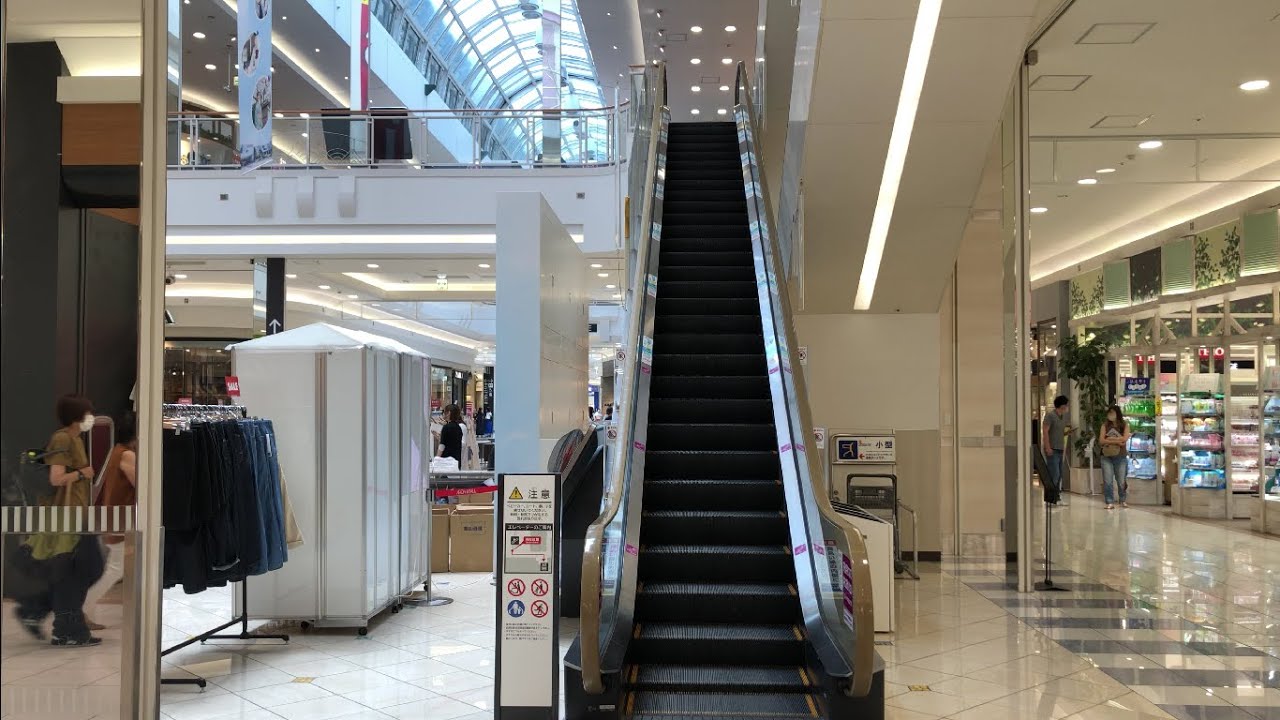 【愛知県 東浦町】イオンモール東浦 セントラルコート エスカレーターに乗ってみた！（三菱製／1F→RF）