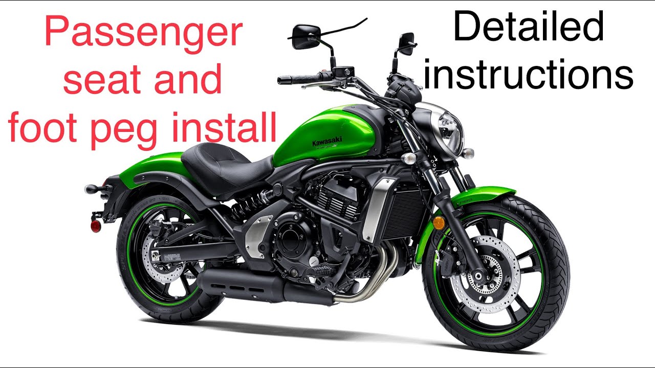 How to install a rear seat and passenger pegs on a Kawasaki Vulcan S 650