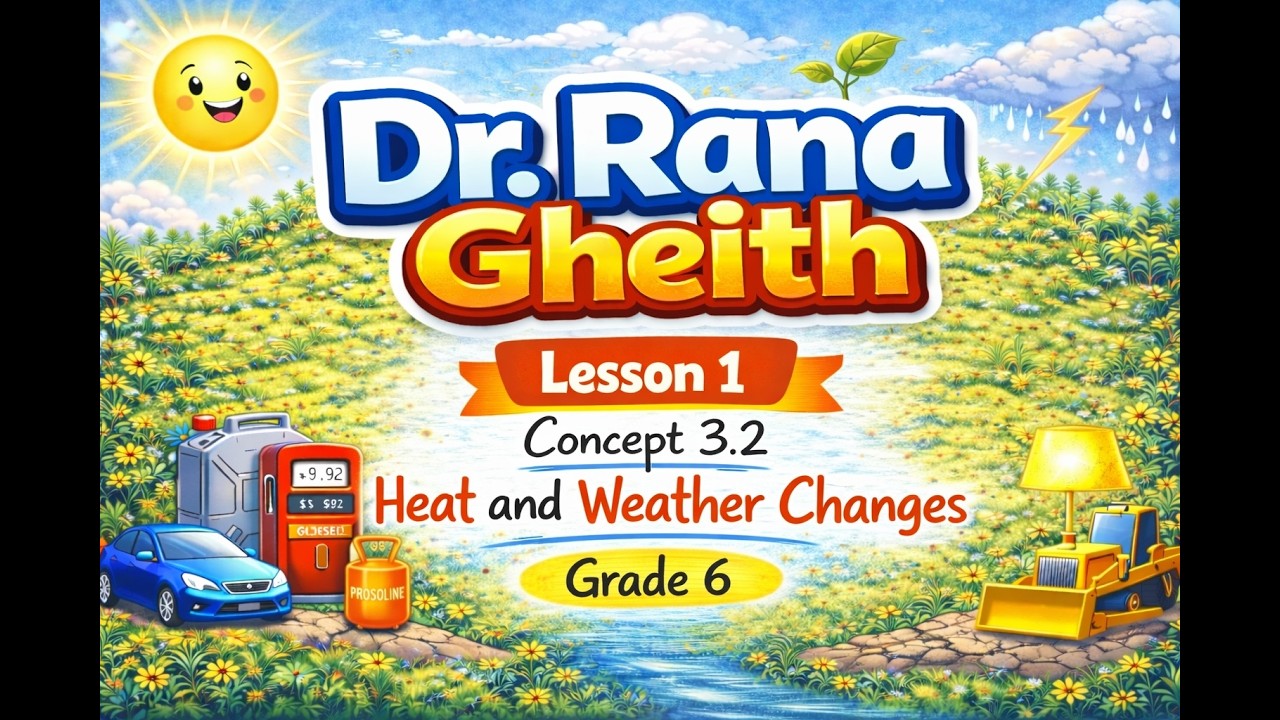 Concept 3.2 Lesson 1|Grade 6 Science | Heat and Weather Changes 🌤️   | Dr. Rana Gheith
