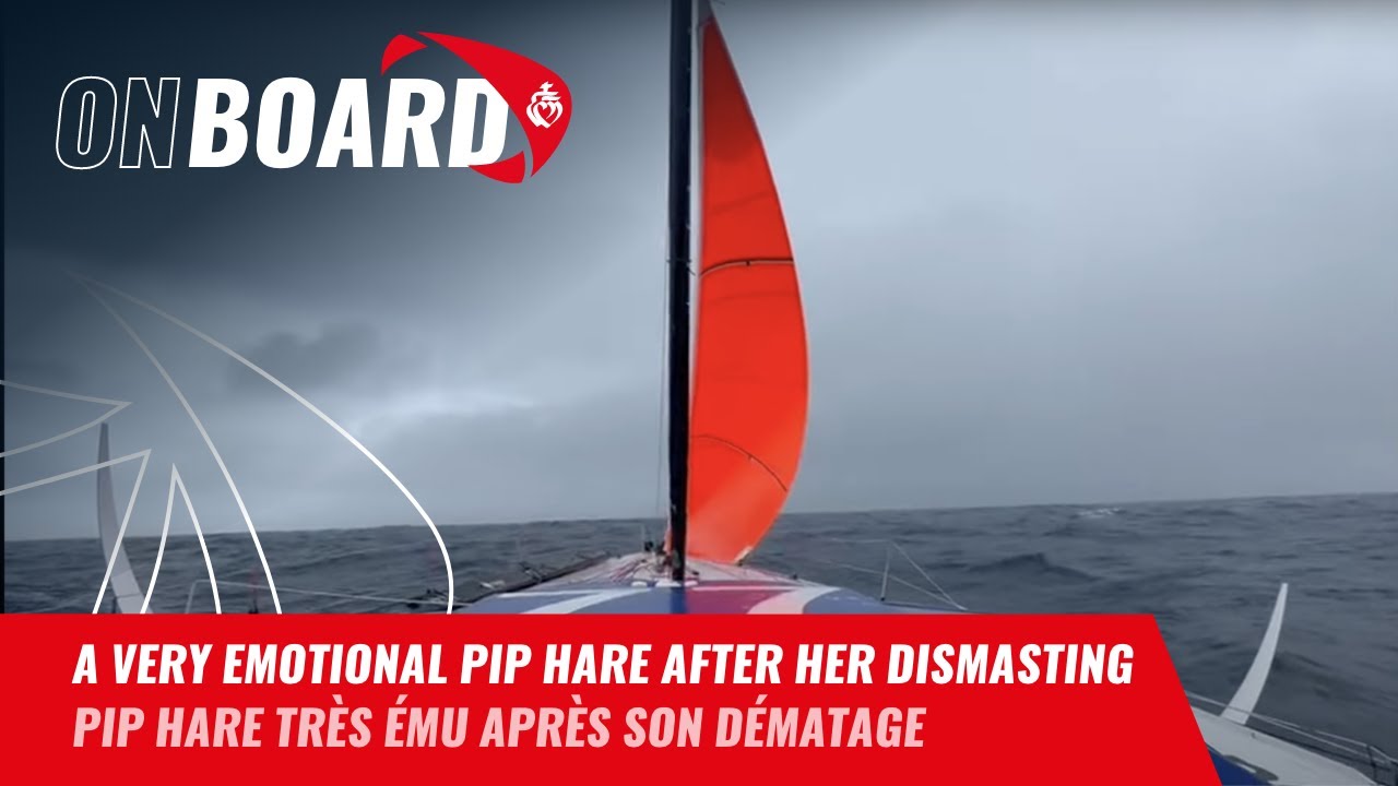Очень эмоциональная Пип Хэр после потери мачты | Vendée Globe 2024