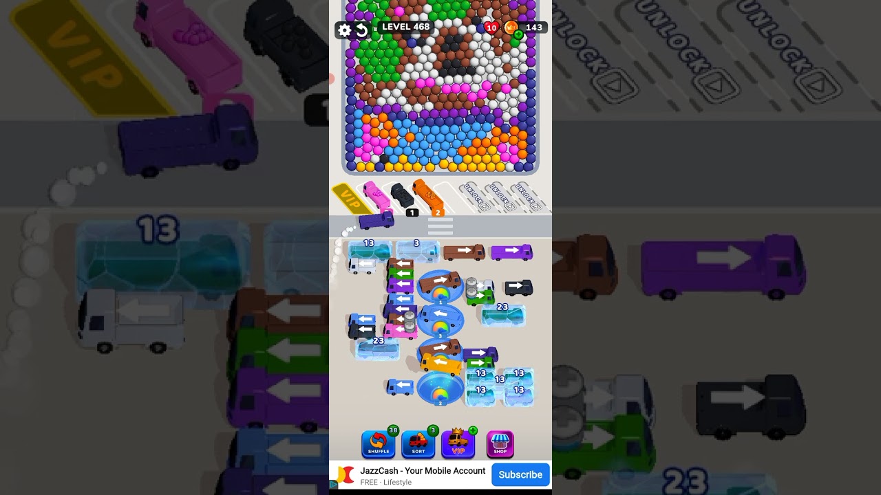 Bubble Bus 🚌: Parking Jam Puzzle Game level 468