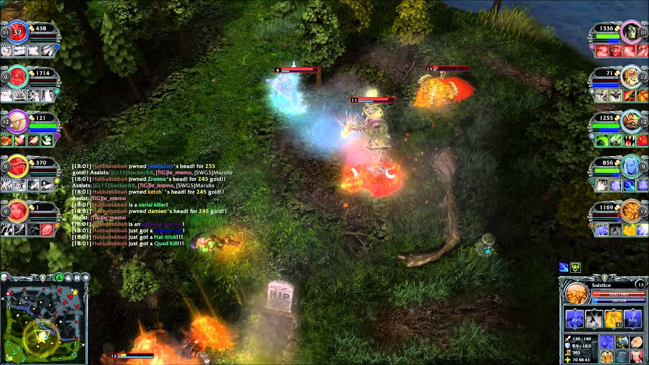 HoN Solstice Quad Kill