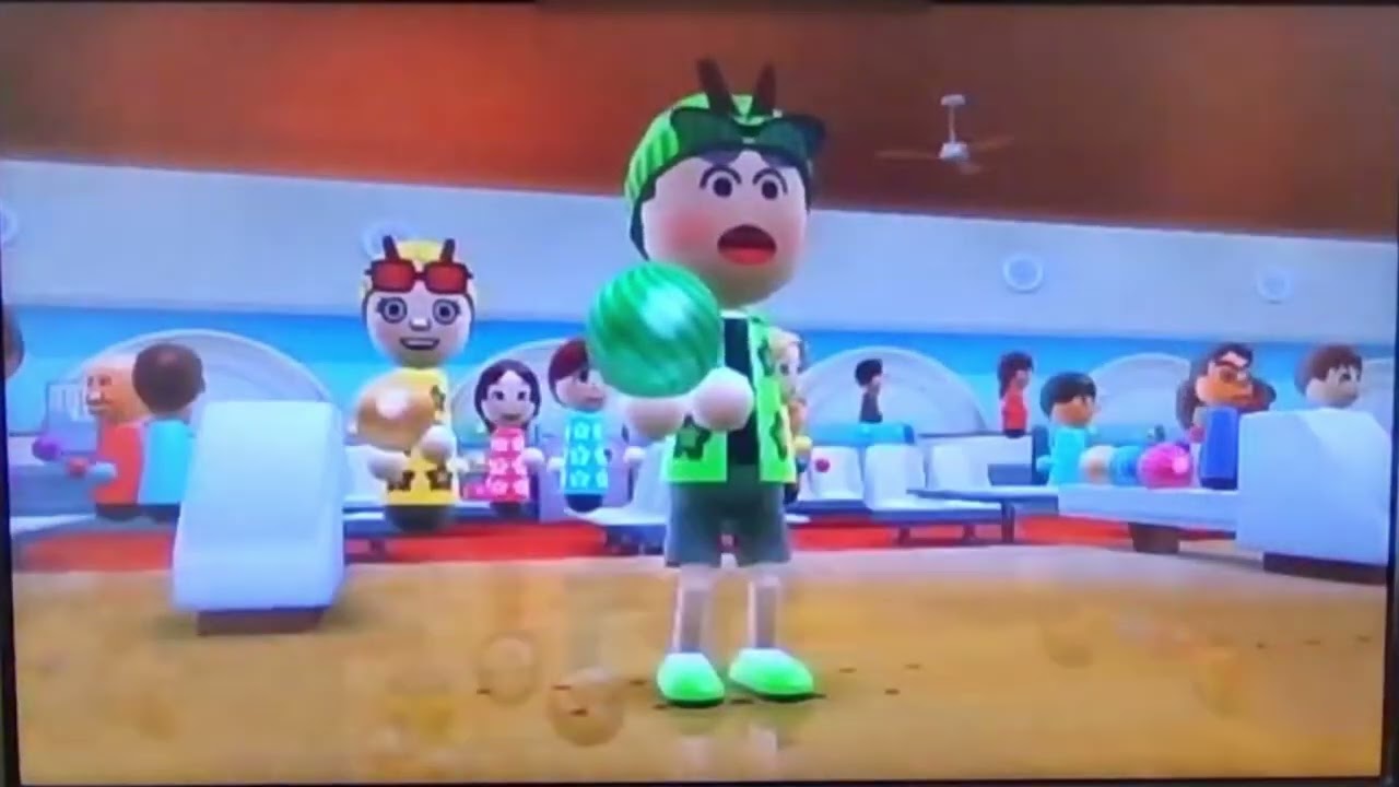 【Wiiスポーツリゾート】4人のボウリング対決